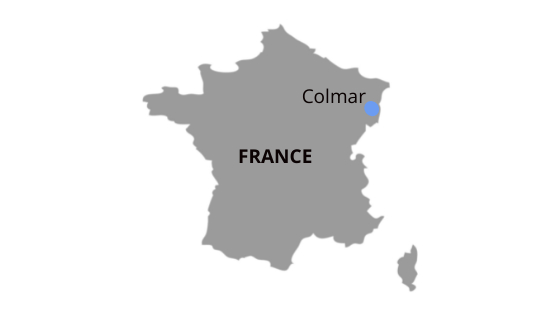 Map of Colmar France