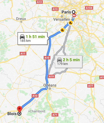 Transfer from Paris to Blois